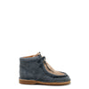 Papanatas Grey Wool and Fur Lace-Up Bootie-Tassel Children Shoes