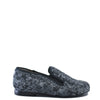 Hoo Gray Cableknit Smoking Loafer-Tassel Children Shoes