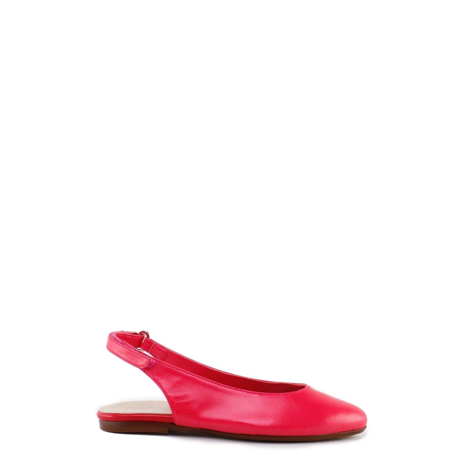Papanatas Strawberry Leather Velcro Slingback-Tassel Children Shoes