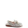 Papanatas Scalloped Metallic Mule-Tassel Children Shoes