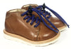 Young Soles Tan Leather Bootie-Tassel Children Shoes