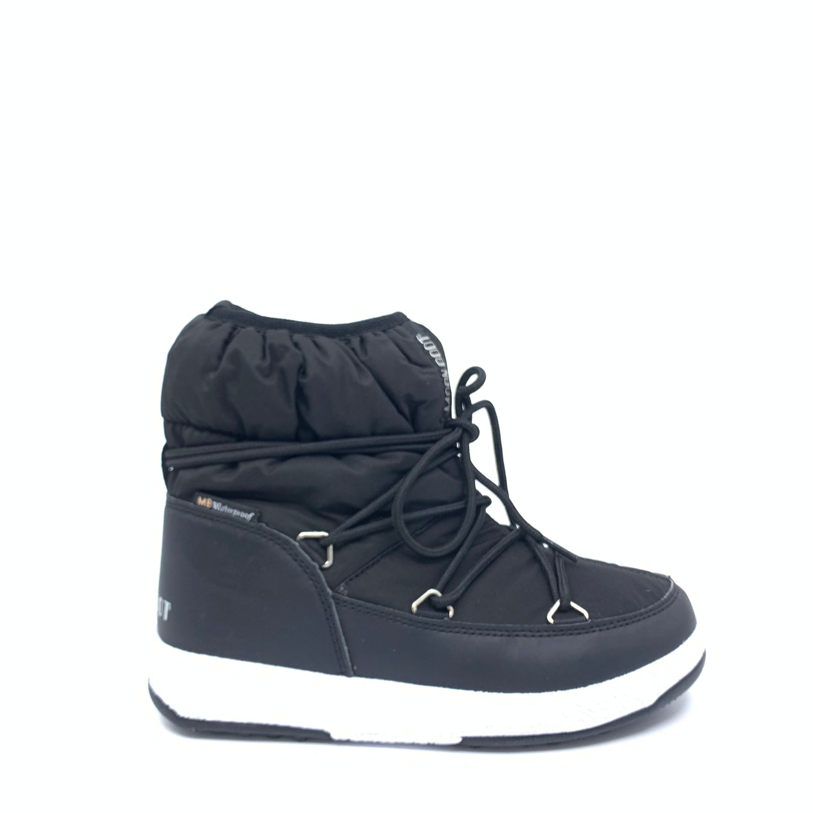 Moon Boot Black Nylon-Tassel Children Shoes