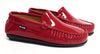 Atlanta Mocassin Red Patent Loafer-Tassel Children Shoes