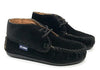 Atlanta Mocassin Black Velvet Bootie-Tassel Children Shoes