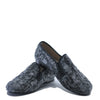Hoo Gray Cableknit Smoking Loafer-Tassel Children Shoes