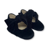 Hoo Black Velvet Bow Mary Jane-Tassel Children Shoes