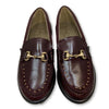Papanatas Burgundy Buckle Loafer-Tassel Children Shoes
