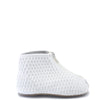 Pepe White Textured Zipper Bootie-Tassel Children Shoes