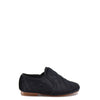 LMDI Quilted Black Velvet Slip-On Loafer-Tassel Children Shoes