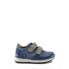 Atlanta Mocassin Blue Textured Velcro Sneaker-Tassel Children Shoes