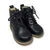 Young Soles Black Buster Leather Boot-Tassel Children Shoes