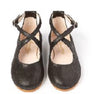 Sonatina Black Shimmer Ankle Shoe-Tassel Children Shoes