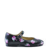 Blublonc Flower Printed Leather Buckle Mary Jane-Tassel Children Shoes