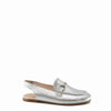 Beberlis Silver Crinkle Mule-Tassel Children Shoes