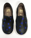 Pepe Black/Blue Star Slip-on Sneaker-Tassel Children Shoes