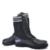 Blublonc Black Sock Laceup Boot-Tassel Children Shoes