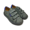 Atlanta Mocassin Gray Velcro Sneaker with Blue Back-Tassel Children Shoes