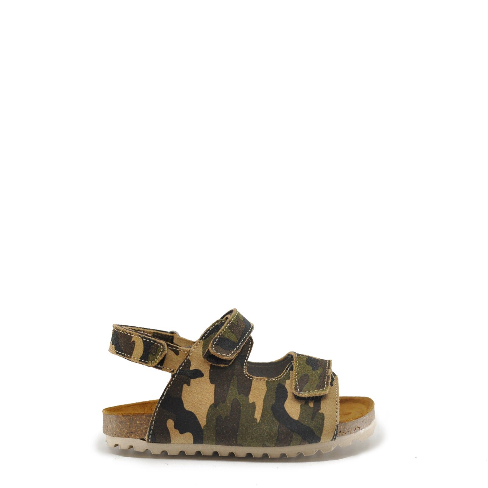 Blublonc Camo Print Velcro Sandal-Tassel Children Shoes
