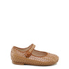 Papanatas Camel Braided Mary Jane-Tassel Children Shoes