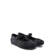 Manuela Black Velvet Sparkle Mary Jane-Tassel Children Shoes