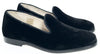 Hoo Black Velvet Smoking Loafer-Tassel Children Shoes