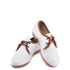 LMDI White Croc Derby Lace Up-Tassel Children Shoes