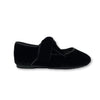 Papanatas Black Velvet Bow Ballet-Tassel Children Shoes