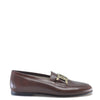 Hoo Brown Leather Chain Loafer-Tassel Children Shoes
