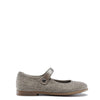 Pepe Taupe Linen Weave Mary Jane-Tassel Children Shoes