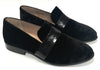 Marian Black Velvet Loafer-Tassel Children Shoes