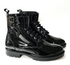 Manuela Black Patent Boot-Tassel Children Shoes