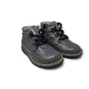 Manuela Plaid Leather Zipper Bootie-Tassel Children Shoes
