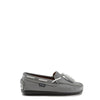 Atlanta Mocassin Stone and White Tassel Loafer-Tassel Children Shoes
