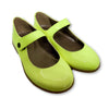 Pepe Neon Yellow Patent Mary Jane-Tassel Children Shoes