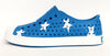 Native Jefferson Print Wave Blue Big Star (Adult)-Tassel Children Shoes