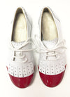 Papanatas White/Red Fringe Oxford-Tassel Children Shoes