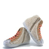 LMDI Fur and Glitter Hi Top Sneaker-Tassel Children Shoes