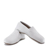 Pepe White Pebbled Leather Slipper Loafer-Tassel Children Shoes