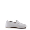 Pepe White Pebbled Leather Slipper Loafer-Tassel Children Shoes