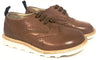 Young Soles Tan Leather Brogue-Tassel Children Shoes