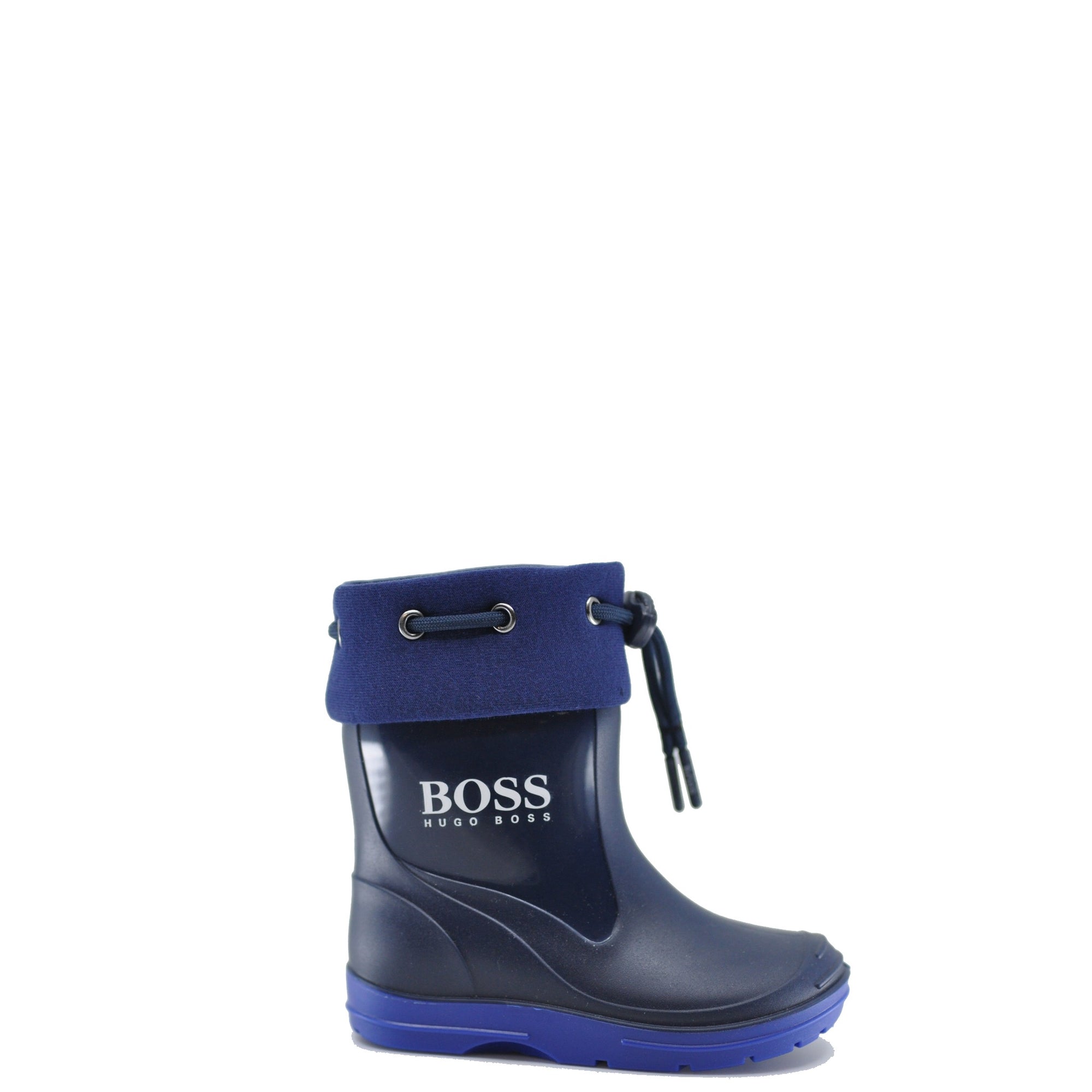 Hugo Boss Navy Logo Rainboot-Tassel Children Shoes