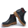 LMDI Black Leather Combat Bootie-Tassel Children Shoes