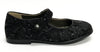 Pepe Black Floral Mary Jane-Tassel Children Shoes