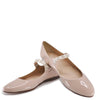 Papanatas Taupe Patent Pearl Pointed Mary Jane-Tassel Children Shoes