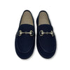 Hoo Navy Wool Chain Loafer-Tassel Children Shoes