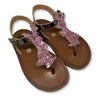Pepe Pink Glitter Bunny Sandal-Tassel Children Shoes