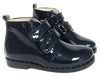 Beberlis Navy Patent and Silver Glitter Boot-Tassel Children Shoes