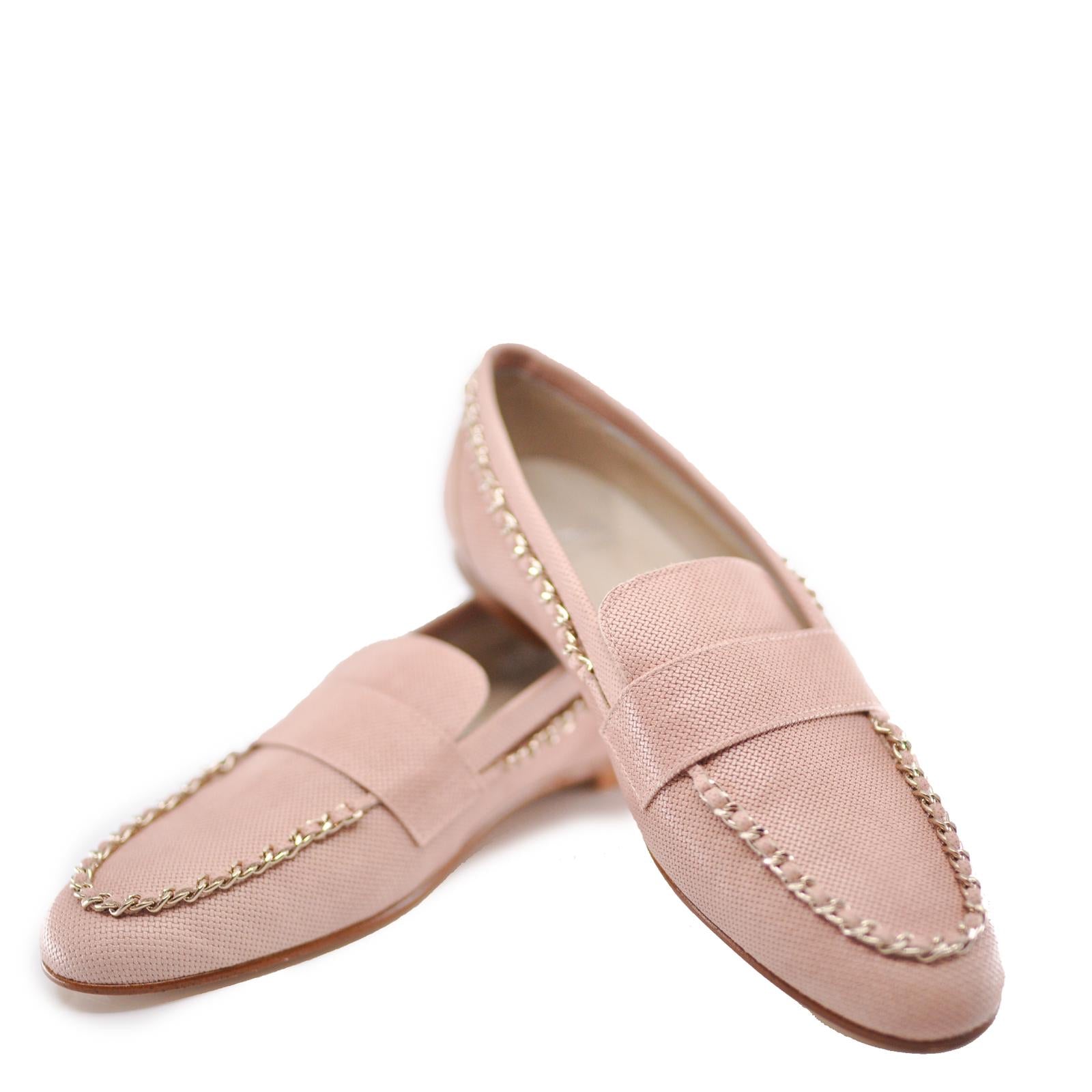 Hoo Pink Textured Chain Loafer-Tassel Children Shoes