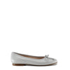 Beberlis White Pebbled Ballet Flat-Tassel Children Shoes