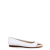 Papanatas White Quilted Captoe Flat-Tassel Children Shoes